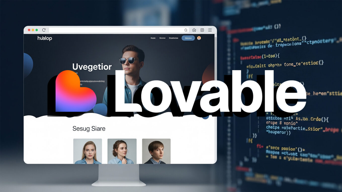Interface do criador de apps Lovable 2.0 a gerar uma aplicação web com IA em tempo real
