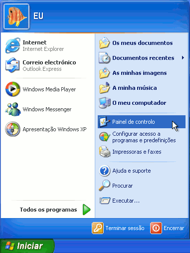 Windows XP - Painel de Controlo