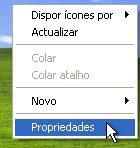 Windows XP - Propriedades do Desktop